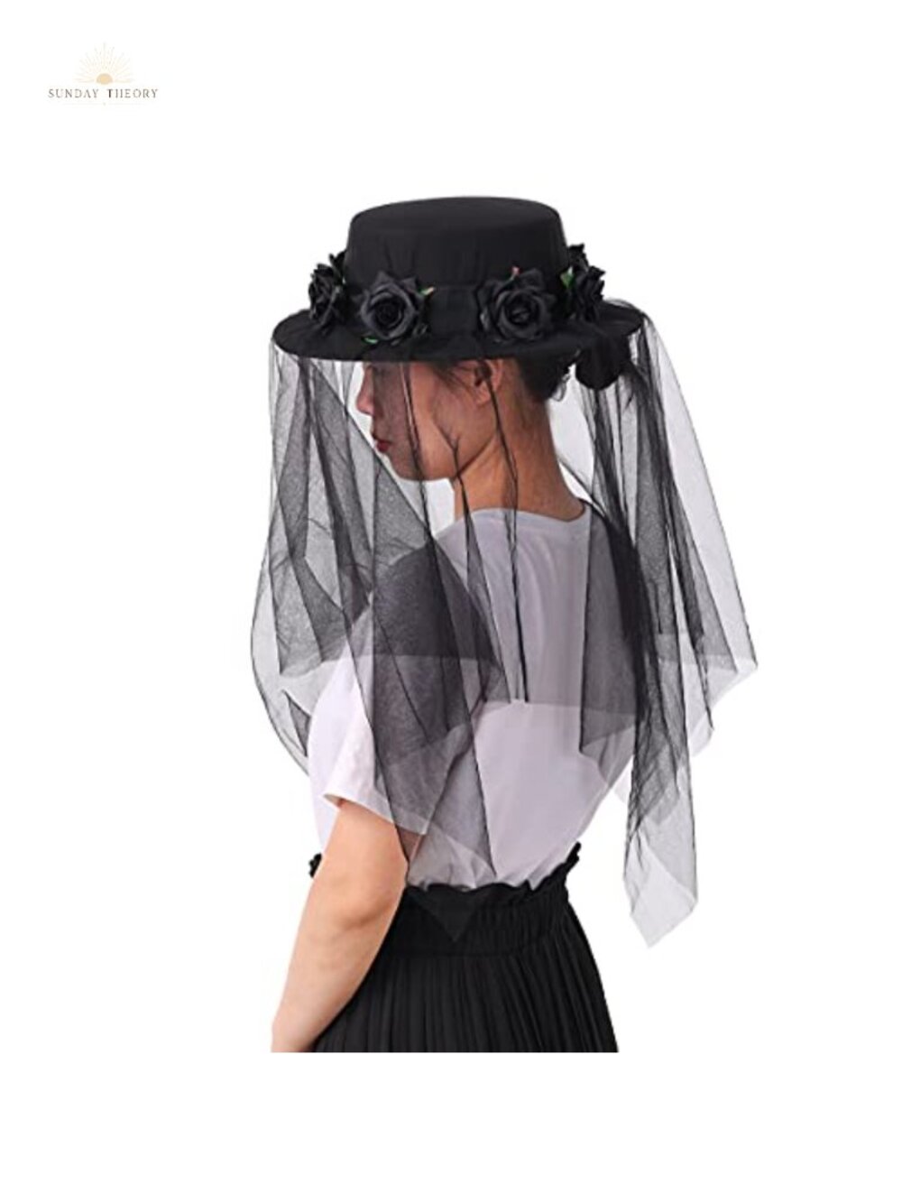 Gothic Steampunk Veil Top Hat Victorian Party Costume Accessory